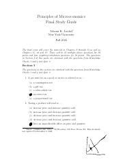 Download Principles Of Microeconomics Final Exam Study Guide File Type Pdf 