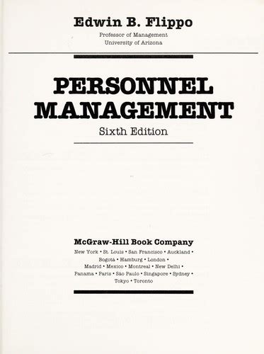 Full Download Principles Of Personnel Management By Edwin B Flippo Pdf 
