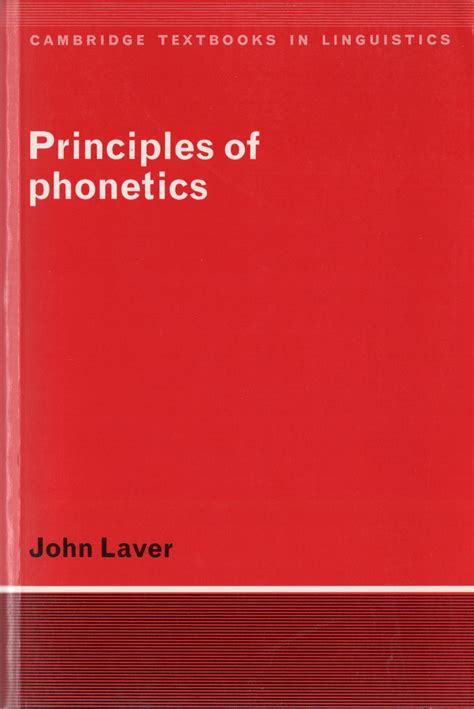Read Online Principles Of Phonetics 