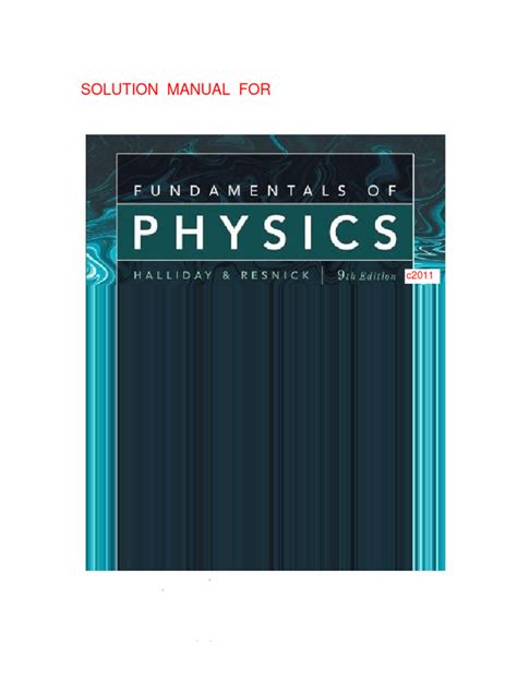 Download Principles Of Physics 9Th Edition Solution 