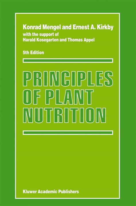 Read Principles Of Plant Nutrition By Konrad Mengel 