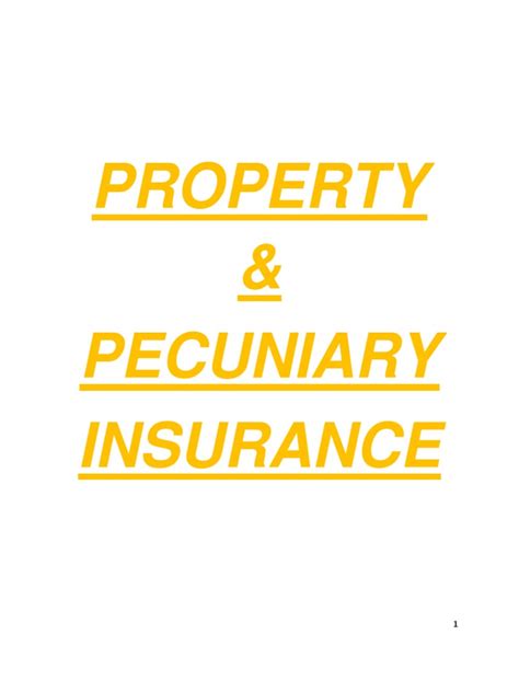 Download Principles Of Property 745 And Pecuniary Insurance 