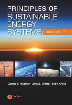 Download Principles Of Sustainable Energy Mechanical And Aerospace Engineering Series 