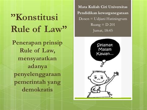 prinsip prinsip rule of law