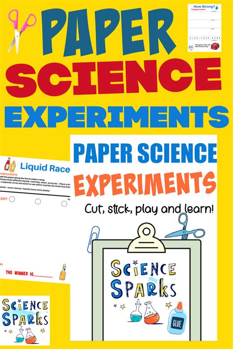 Print And Play Paper Science Experiments Science Sparks Science Print - Science Print