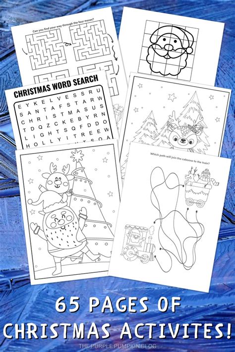 Print At Home 65 Page Christmas Activity Book Christmas Activity Booklet Printable - Christmas Activity Booklet Printable