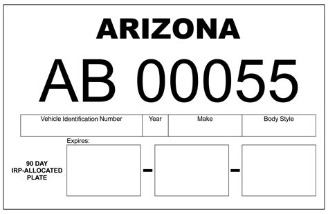 print out temporary car tag