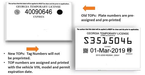 print out temporary tags ga