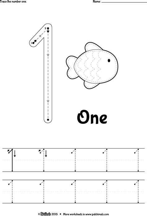 Print The Number 1 One Worksheet K5 Learning Printing Numbers Worksheet - Printing Numbers Worksheet