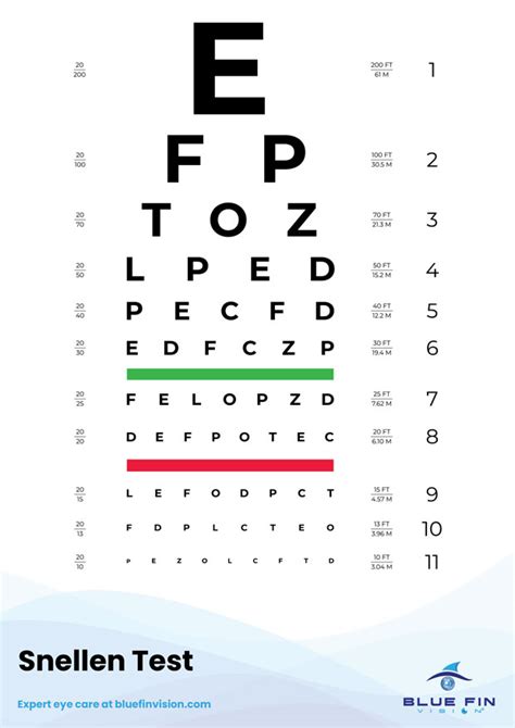 Print Vision Test Chart