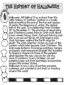 Printable 1st Grade Common Core Halloween Worksheets Halloween Worksheets For First Grade - Halloween Worksheets For First Grade