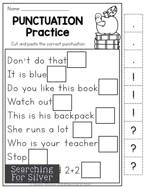 Printable 1st Grade Ending Punctuation Worksheets Punctuation Worksheets For First Grade - Punctuation Worksheets For First Grade