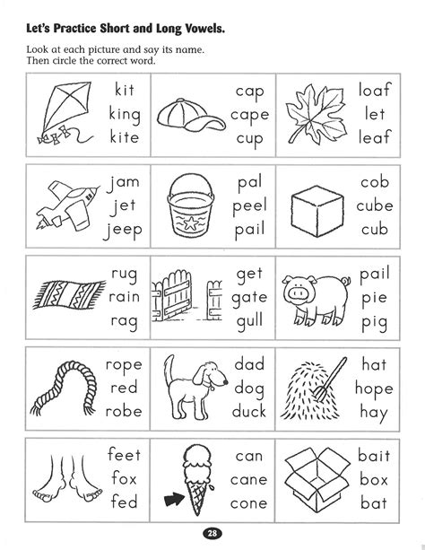 Printable 1st Grade Long Vowel Worksheets Education Com Long Vowels Activities First Grade - Long Vowels Activities First Grade