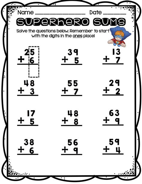 Printable 1st Grade Two Digit Number Worksheets Education Adding Two Digit Numbers First Grade - Adding Two Digit Numbers First Grade