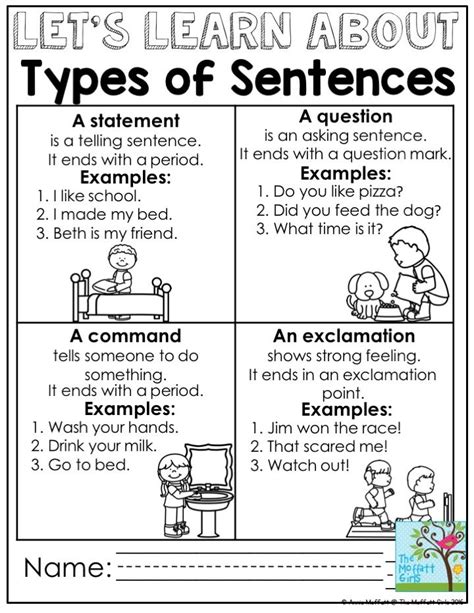 Printable 1st Grade Types Of Sentence Worksheets Declarative Sentence First Grade Worksheet - Declarative Sentence First Grade Worksheet