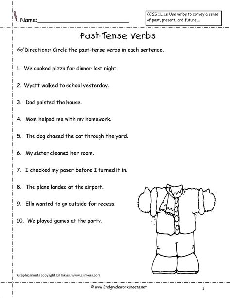 Printable 2nd Grade Present Tense Verb Worksheets Verb Tense Worksheets 2nd Grade - Verb Tense Worksheets 2nd Grade