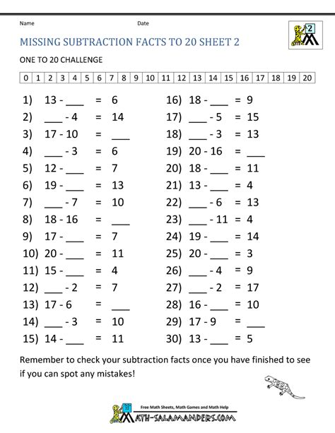 Printable 2nd Grade Subtraction And Missing Number Worksheets Second Grade Subtraction Worksheets - Second Grade Subtraction Worksheets