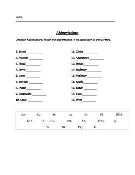 Printable 3rd Grade Common Core Abbreviation Worksheets Abbreviations Nouns Worksheet Grade 3 - Abbreviations Nouns Worksheet Grade 3