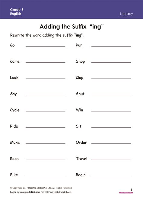 Printable 3rd Grade Suffix Worksheets Education Com Prefix And Suffix 3rd Grade - Prefix And Suffix 3rd Grade