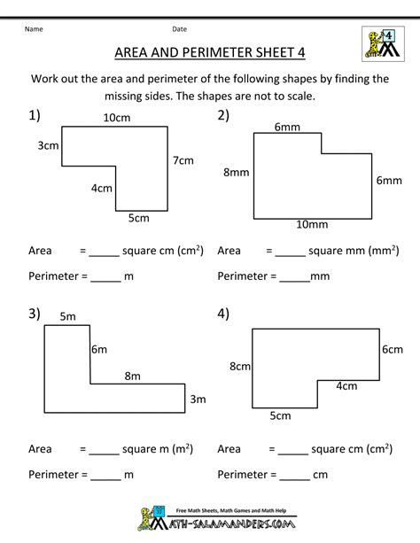 Printable 4th Grade Area Of A Rectangle Worksheets Area Of Combined Rectangles 4th Grade - Area Of Combined Rectangles 4th Grade