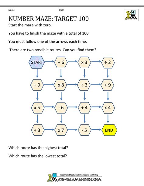 Printable 4th Grade Math Puzzle Worksheets Education Com 4th Grade Multiplication Worksheet Puzzle - 4th Grade Multiplication Worksheet Puzzle
