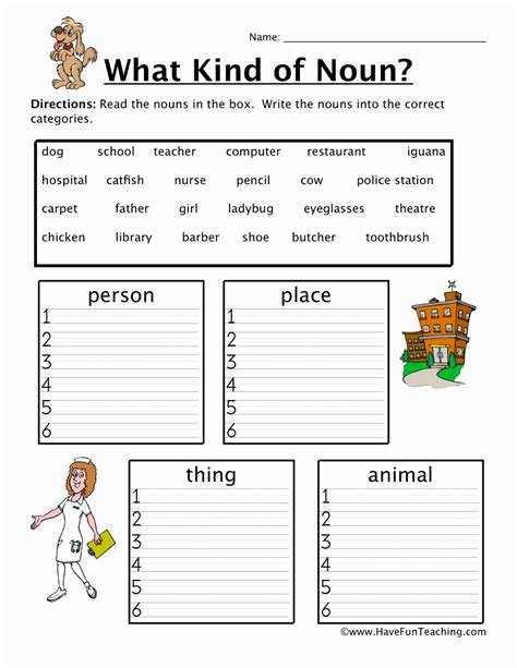 Printable 4th Grade Noun Worksheets Education Com 4th Grade Proper Nouns Worksheet - 4th Grade Proper Nouns Worksheet