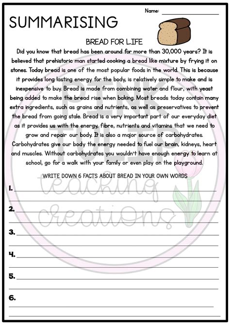 Printable 4th Grade Summarizing Nonfiction Text Worksheets Writing A Summary 4th Grade - Writing A Summary 4th Grade