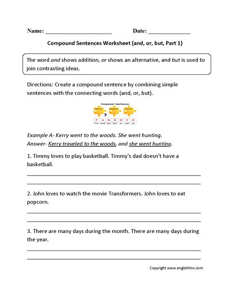 Printable 6th Grade Simple Compound And Complex Sentence Sentence Types Worksheet Simple Compound Complex - Sentence Types Worksheet Simple Compound Complex