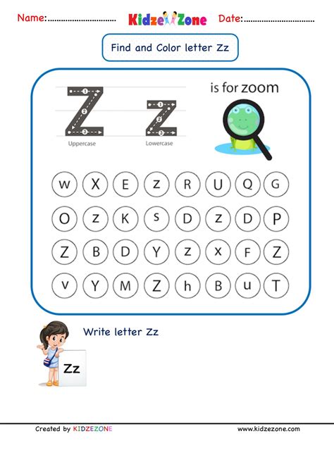 Printable A To Z Letter Find Worksheets 2020vw Find The Letter Z - Find The Letter Z