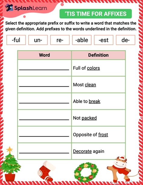 Printable Affixes Worksheets Splashlearn Affixes Worksheet 8th Grade - Affixes Worksheet 8th Grade