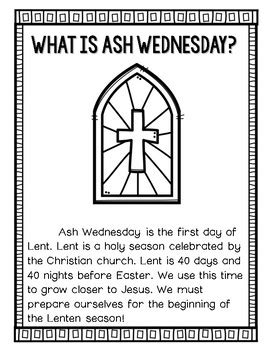 Printable Ash Wednesday Worksheet For Kids Twinkl Usa Ash Wednesday Worksheet - Ash Wednesday Worksheet