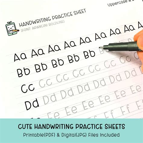 Printable Askworksheet Printable Cute Handwriting Practice Sheets - Printable Cute Handwriting Practice Sheets