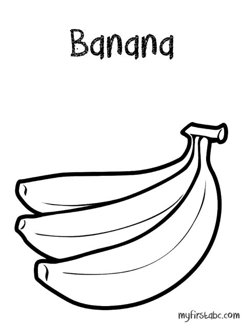 Printable Bananas Coloring Page Printable Pictures Of Bananas - Printable Pictures Of Bananas