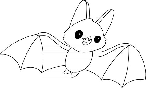 Printable Bat Coloring Page Mimi Panda Halloween Bat Coloring Page - Halloween Bat Coloring Page