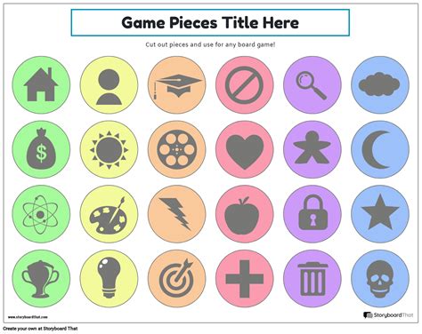 Printable Board Game Pieces