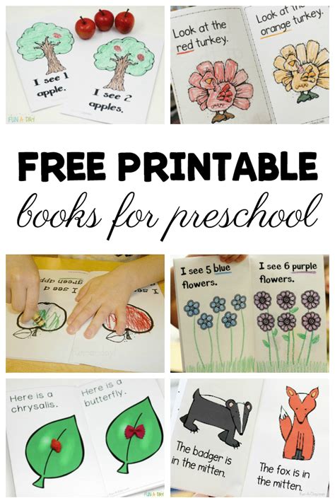 Printable Books For Preschool And Kindergarten Fun A Preschool Printable Books For Kindergarten - Preschool Printable Books For Kindergarten