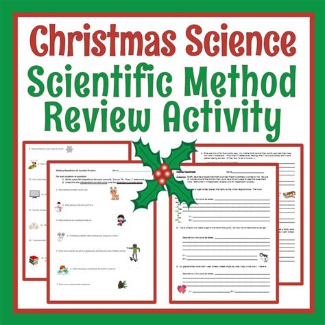 Printable Christmas Science Worksheets Little Bins For Little Science Christmas Activity - Science Christmas Activity