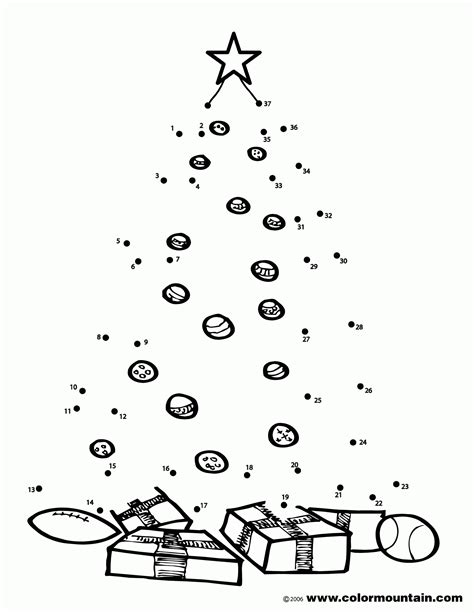 Printable Christmas Tree Dot To Dot Puzzle Christmas Tree Dot To Dot - Christmas Tree Dot To Dot