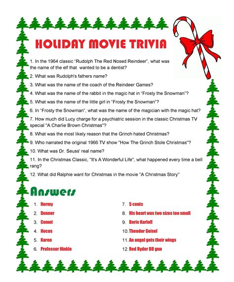 Printable Christmas Trivia Worksheets Christmas Trivia Worksheet - Christmas Trivia Worksheet