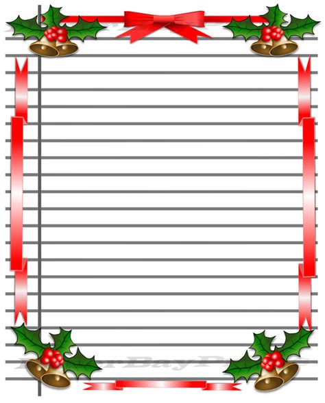 Printable Christmas Writing Paper Etsy Printable Christmas Writing Paper - Printable Christmas Writing Paper