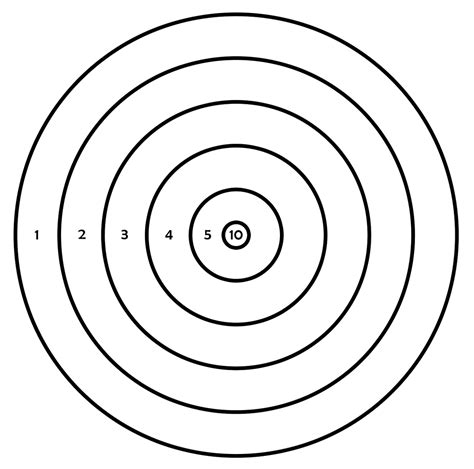Printable Circles Target Page Of Circles Printable - Page Of Circles Printable