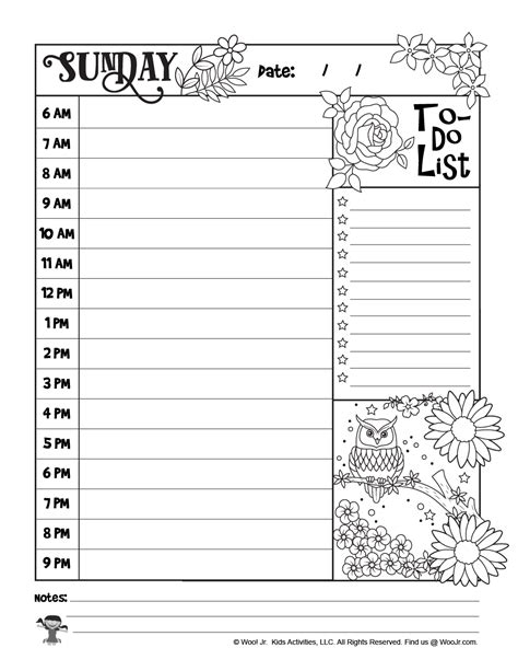 Printable Coloring Planner Pages Woo Jr Kids Activities Goal Setting Coloring Pages - Goal Setting Coloring Pages