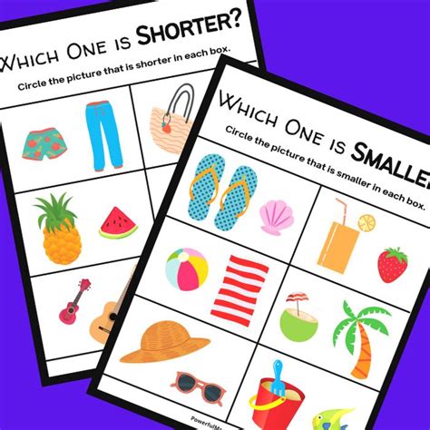 Printable Comparison Activities For Preschoolers Powerful Mothering Comparing Activities For Preschool - Comparing Activities For Preschool