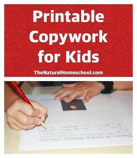 Printable Copywork For Kids The Natural Homeschool Kindergarten Copywork - Kindergarten Copywork