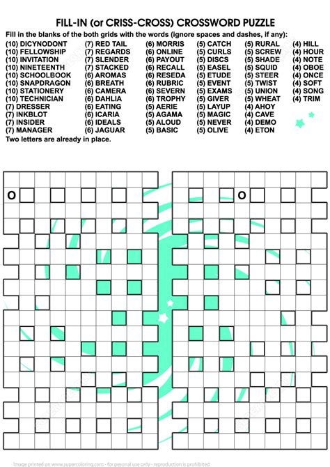Printable Criss Cross Puzzle For Adults Super Coloring Criss Cross Puzzle Cells Answers - Criss Cross Puzzle Cells Answers