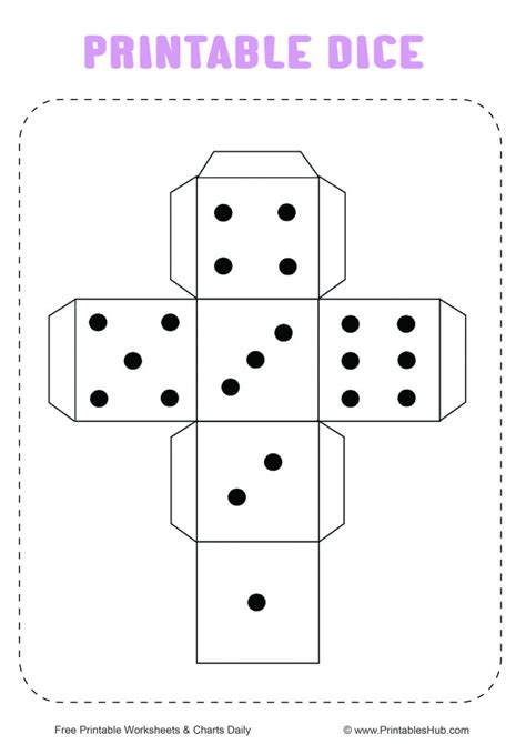 Printable Dice Template With Dots   Free Dice Maker Tools For Educators - Printable Dice Template With Dots