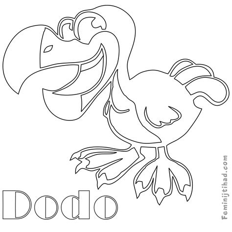 Printable Dodo Coloring Pages Pdf Coloringfolder Com Dodo Bird Coloring Pages - Dodo Bird Coloring Pages