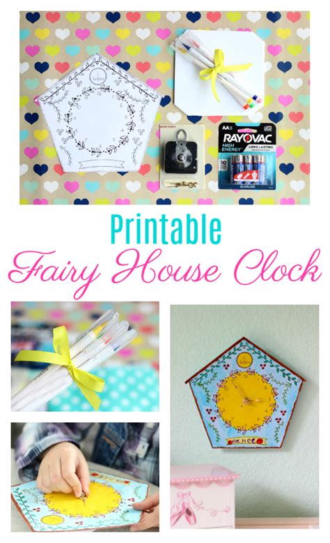 Printable Fairy House Clock With Template Gluesticks Blog Printable Clock Template With Hands - Printable Clock Template With Hands