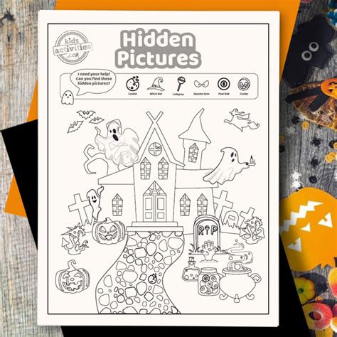 Printable Halloween Hidden Pictures Activity Printables For Halloween Hidden Pictures Printables - Halloween Hidden Pictures Printables