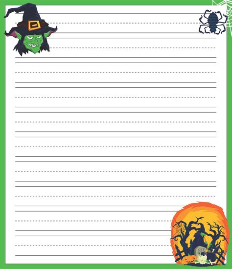 Printable Halloween Lined Writing Paper Printable Halloween Writing Paper - Printable Halloween Writing Paper